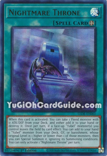 Yu-Gi-Oh Card: Nightmare Throne