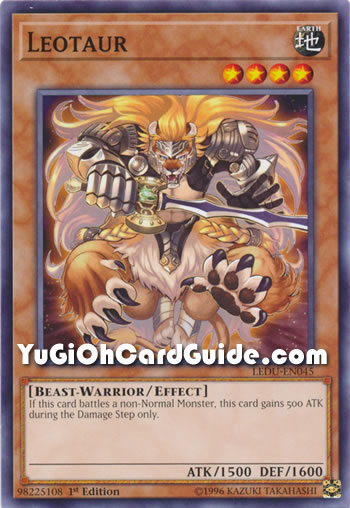 Yu-Gi-Oh Card: Leotaur