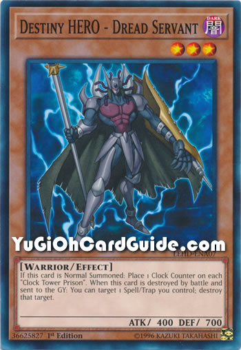 Yu-Gi-Oh Card: Destiny HERO - Dread Servant
