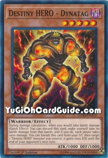 Yu-Gi-Oh Card: Destiny HERO - Dynatag
