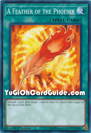 Yu-Gi-Oh Card: A Feather of the Phoenix