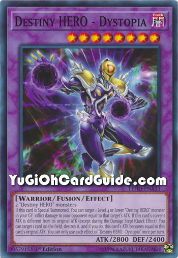 Yu-Gi-Oh Card: Destiny HERO - Dystopia