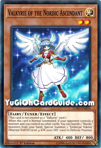 Yu-Gi-Oh Card: Valkyrie of the Nordic Ascendant
