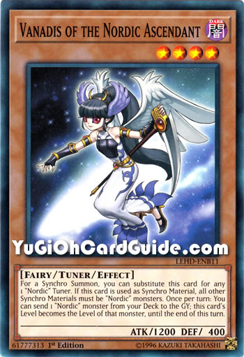 Yu-Gi-Oh Card: Vanadis of the Nordic Ascendant