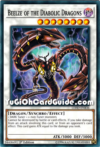 Yu-Gi-Oh Card: Beelze of the Diabolic Dragons