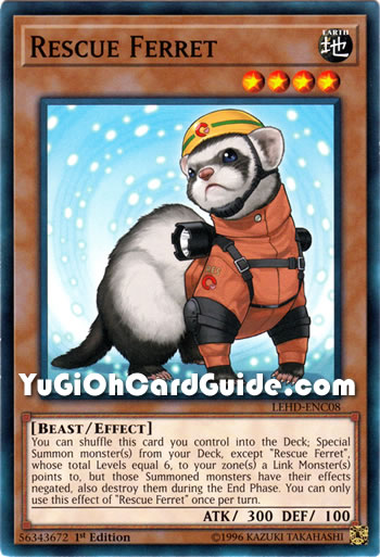 Yu-Gi-Oh Card: Rescue Ferret