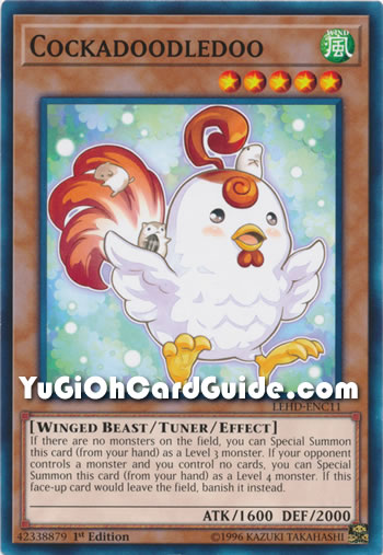 Yu-Gi-Oh Card: Cockadoodledoo