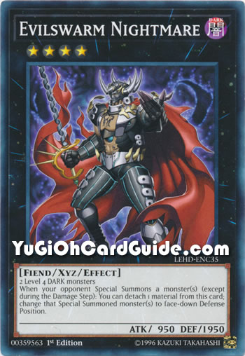 Yu-Gi-Oh Card: Evilswarm Nightmare