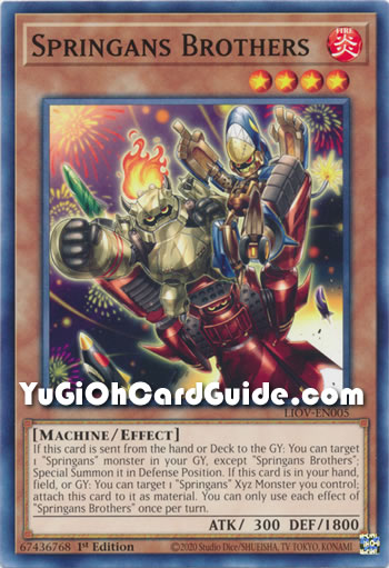 Yu-Gi-Oh Card: Springans Brothers