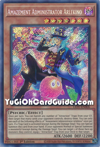 Yu-Gi-Oh Card: Amazement Administrator Arlekino