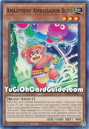 Yu-Gi-Oh Card: Amazement Ambassador Bufo