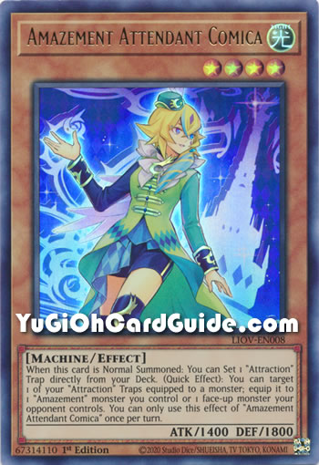 Yu-Gi-Oh Card: Amazement Attendant Comica