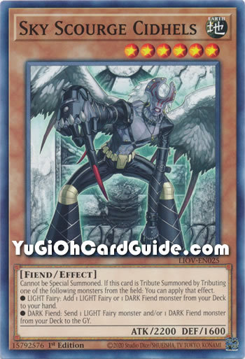 Yu-Gi-Oh Card: Sky Scourge Cidhels
