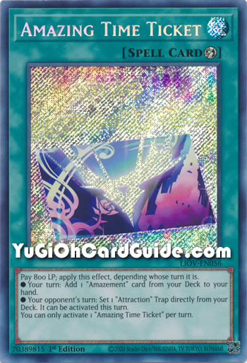 Yu-Gi-Oh Card: Amazing Time Ticket