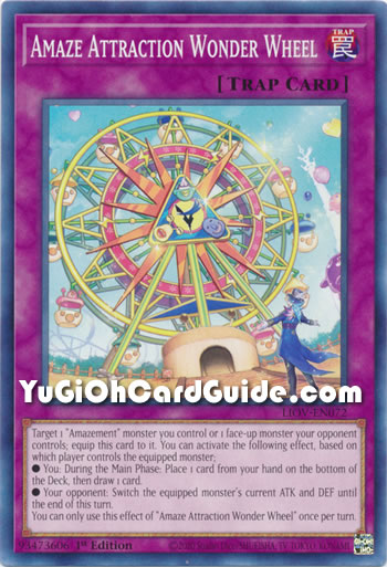 Yu-Gi-Oh Card: Amaze Attraction Wonder Wheel