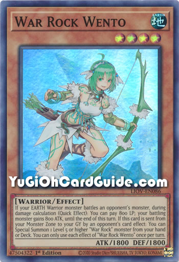 Yu-Gi-Oh Card: War Rock Wento