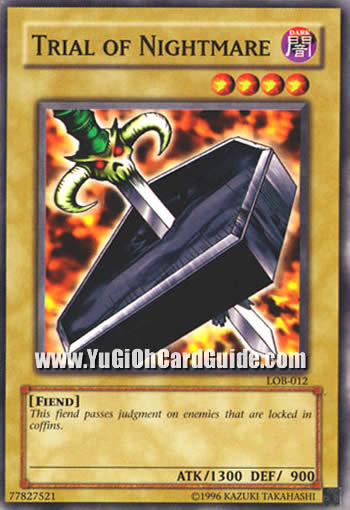 Yu-Gi-Oh Card: Trial of Nightmare