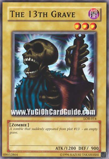 Yu-Gi-Oh Card: The 13th Grave