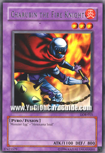Yu-Gi-Oh Card: Charubin the Fire Knight