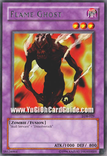 Yu-Gi-Oh Card: Flame Ghost