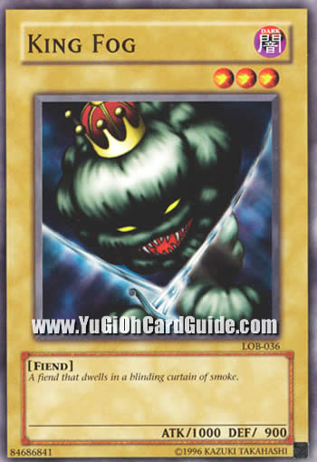 Yu-Gi-Oh Card: King Fog