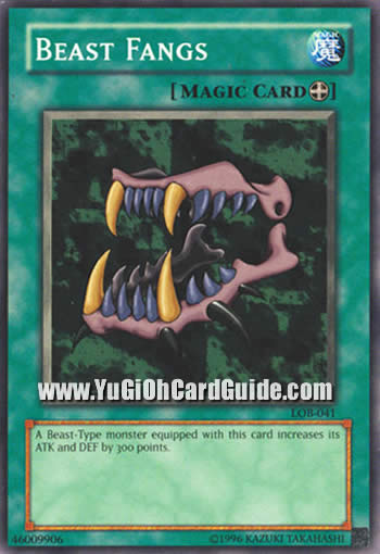 Yu-Gi-Oh Card: Beast Fangs