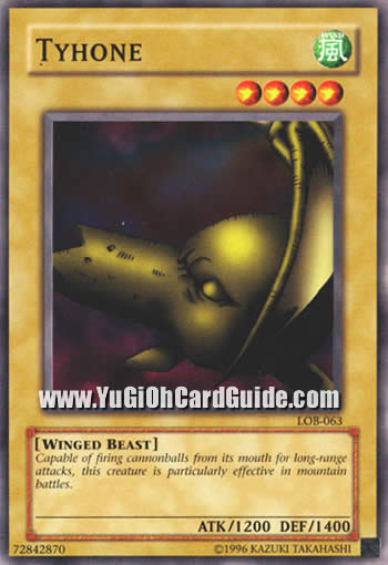 Yu-Gi-Oh Card: Tyhone