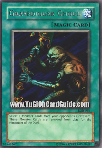 Yu-Gi-Oh Card: Gravedigger Ghoul