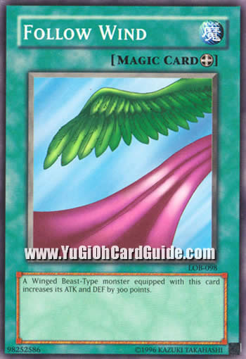 Yu-Gi-Oh Card: Follow Wind