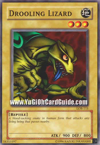 Yu-Gi-Oh Card: Drooling Lizard