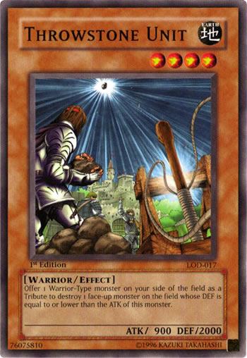 Yu-Gi-Oh Card: Throwstone Unit