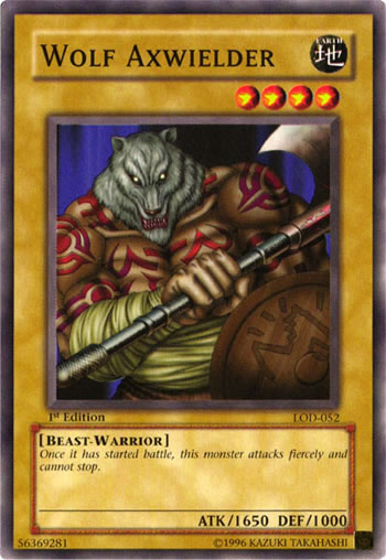 Yu-Gi-Oh Card: Wolf Axwielder