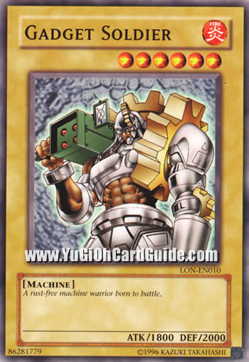 Yu-Gi-Oh Card: Gadget Soldier