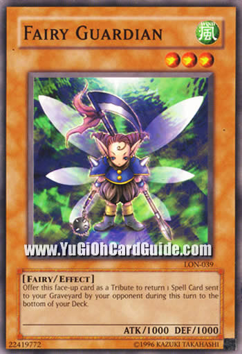 Yu-Gi-Oh Card: Fairy Guardian