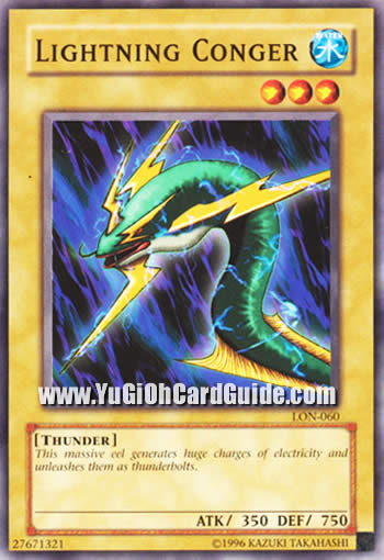 Yu-Gi-Oh Card: Lightning Conger