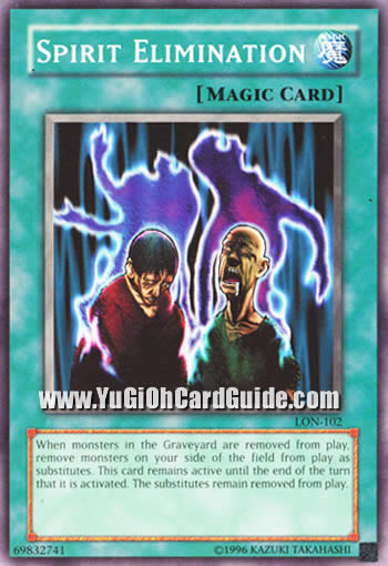 Yu-Gi-Oh Card: Spirit Elimination