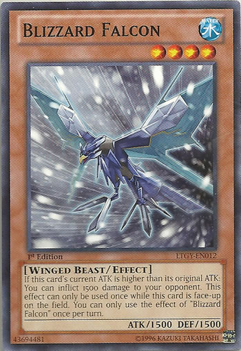 Yu-Gi-Oh Card: Blizzard Falcon