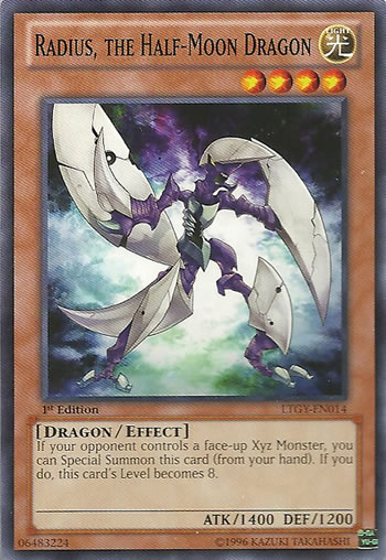 Yu-Gi-Oh Card: Radius, the Half-Moon Dragon