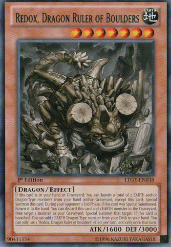 Yu-Gi-Oh Card: Redox, Dragon Ruler of Boulders