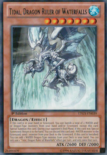 Yu-Gi-Oh Card: Tidal, Dragon Ruler of Waterfalls