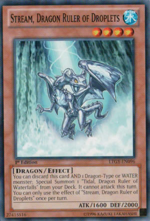 Yu-Gi-Oh Card: Stream, Dragon Ruler of Droplets