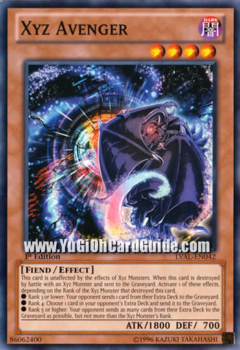 Yu-Gi-Oh Card: Xyz Avenger