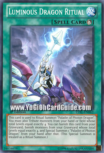 Yu-Gi-Oh Card: Luminous Dragon Ritual