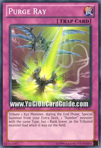 Yu-Gi-Oh Card: Purge Ray