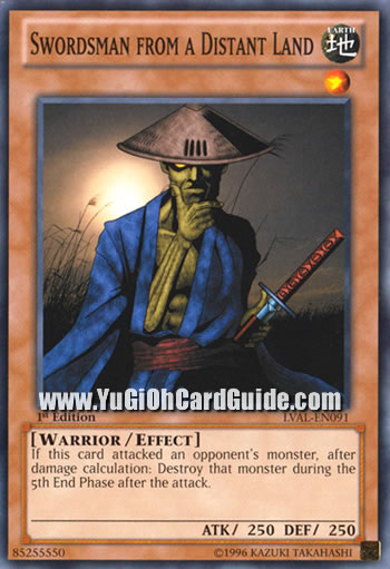 Yu-Gi-Oh Card: Swordsman from a Distant Land