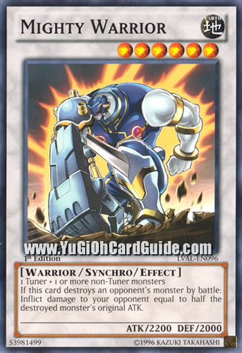 Yu-Gi-Oh Card: Mighty Warrior