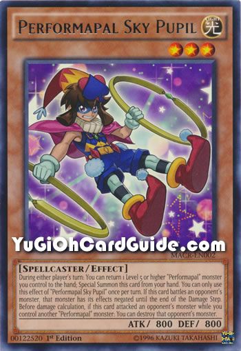 Yu-Gi-Oh Card: Performapal Sky Pupil