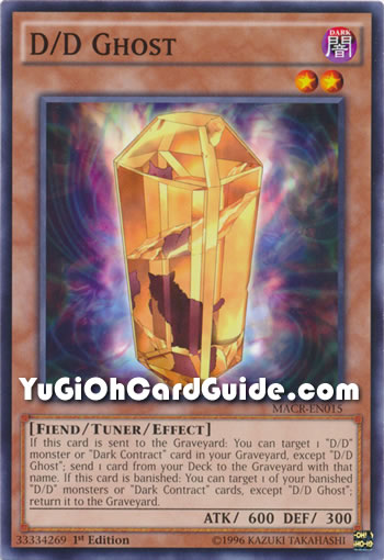 Yu-Gi-Oh Card: D/D Ghost
