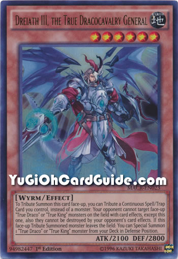 Yu-Gi-Oh Card: Dreiath III, the True Dracocavalry General