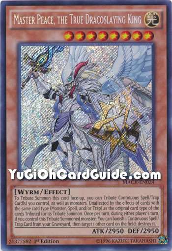 Yu-Gi-Oh Card: Master Peace, the True Dracoslaying King